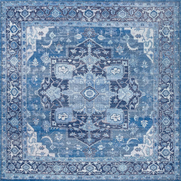 Maris Ornate Medallion Washable Area Rug